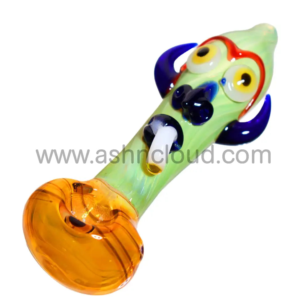 6 In - Smoker Monster Fancy Spoon Hand Pipe