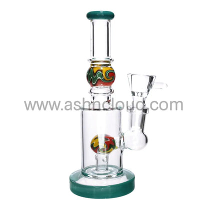 6 In - Straight Wig Wag Ball Glass Mini Bong