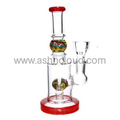 6 In - Straight Wig Wag Ball Glass Mini Bong