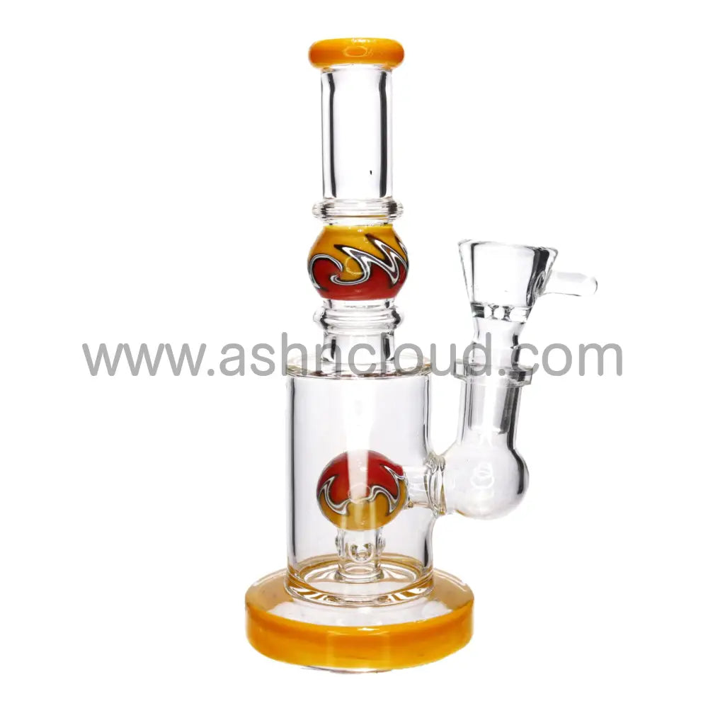 6 In - Straight Wig Wag Ball Glass Mini Bong