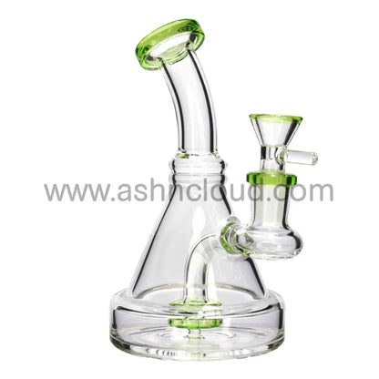 6 In - Triangled Mini Glass Bong 8 Colors