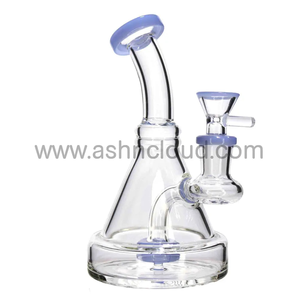 6 In - Triangled Mini Glass Bong 8 Colors