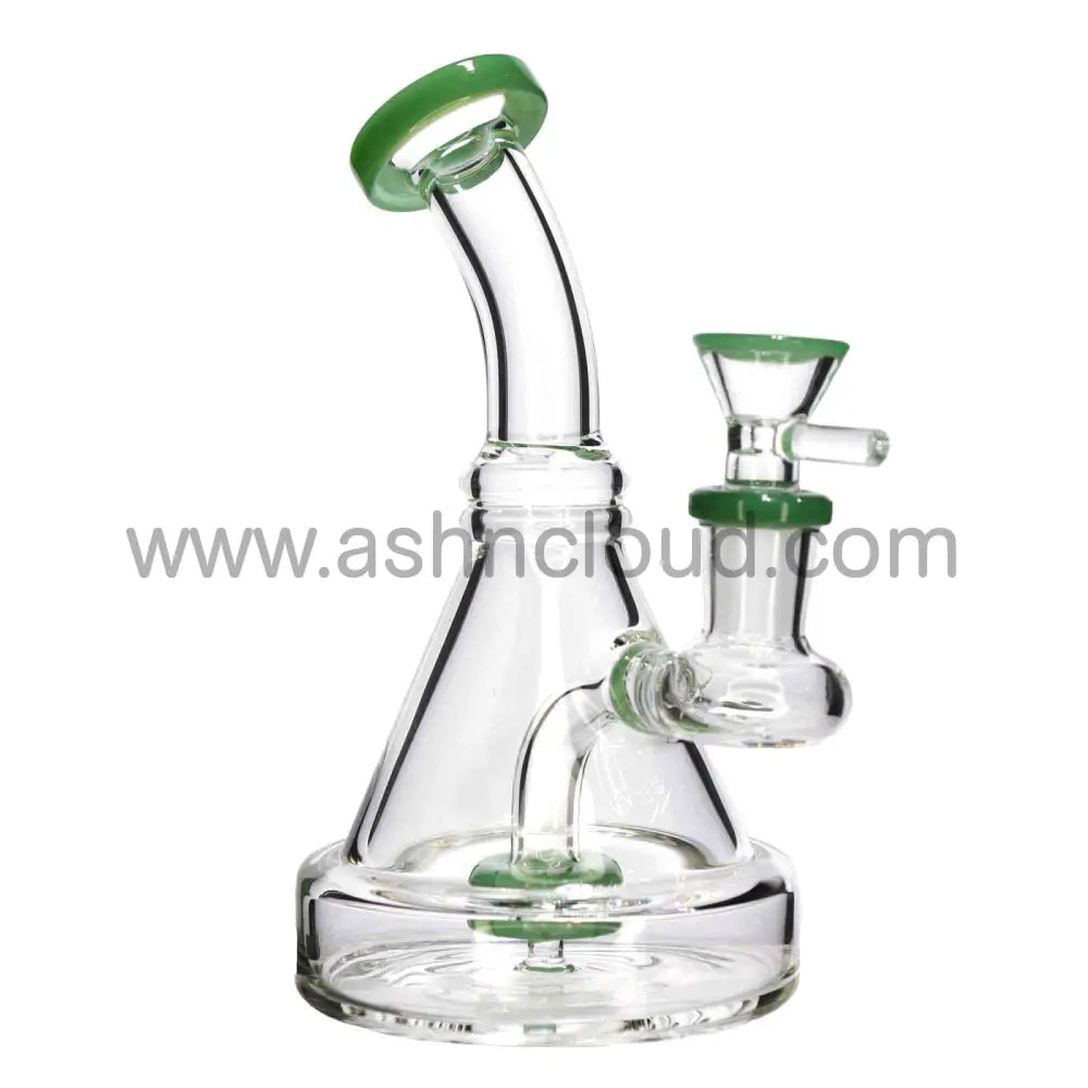 6 In - Triangled Mini Glass Bong 8 Colors