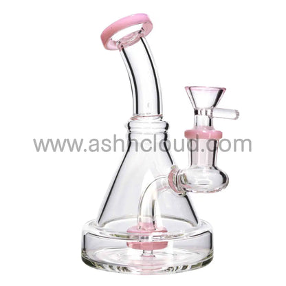 6 In - Triangled Mini Glass Bong 8 Colors