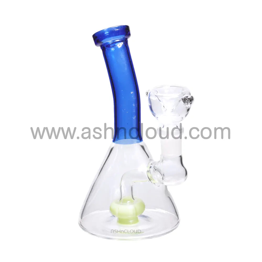 6 In - Vent Colored Mini Glass Bong Perc