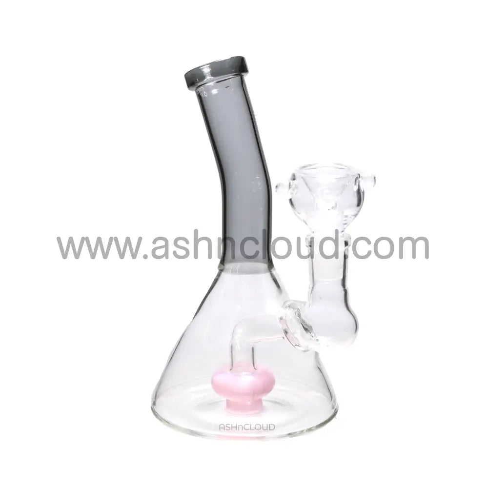 6 In - Vent Colored Mini Glass Bong Perc