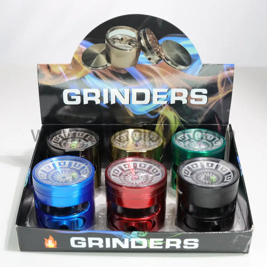 6 pcs - 2.5’’ 63mm Stylish Fancy Casino Grinder