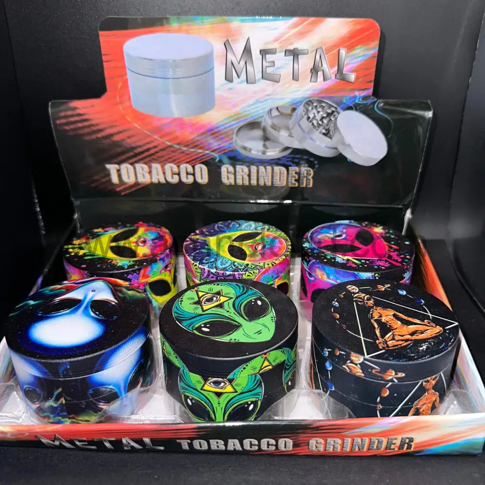 6 Pcs - Alien Exotic Grinder Metallic