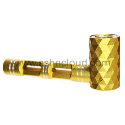 6 Pcs - Box Metal Pipe 6’’ Diamond Glass Tube And Bowl