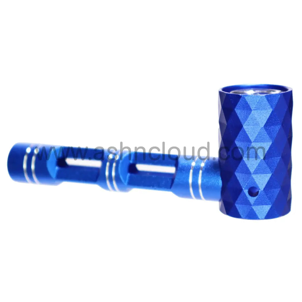 6 Pcs - Box Metal Pipe 6’’ Diamond Glass Tube And Bowl