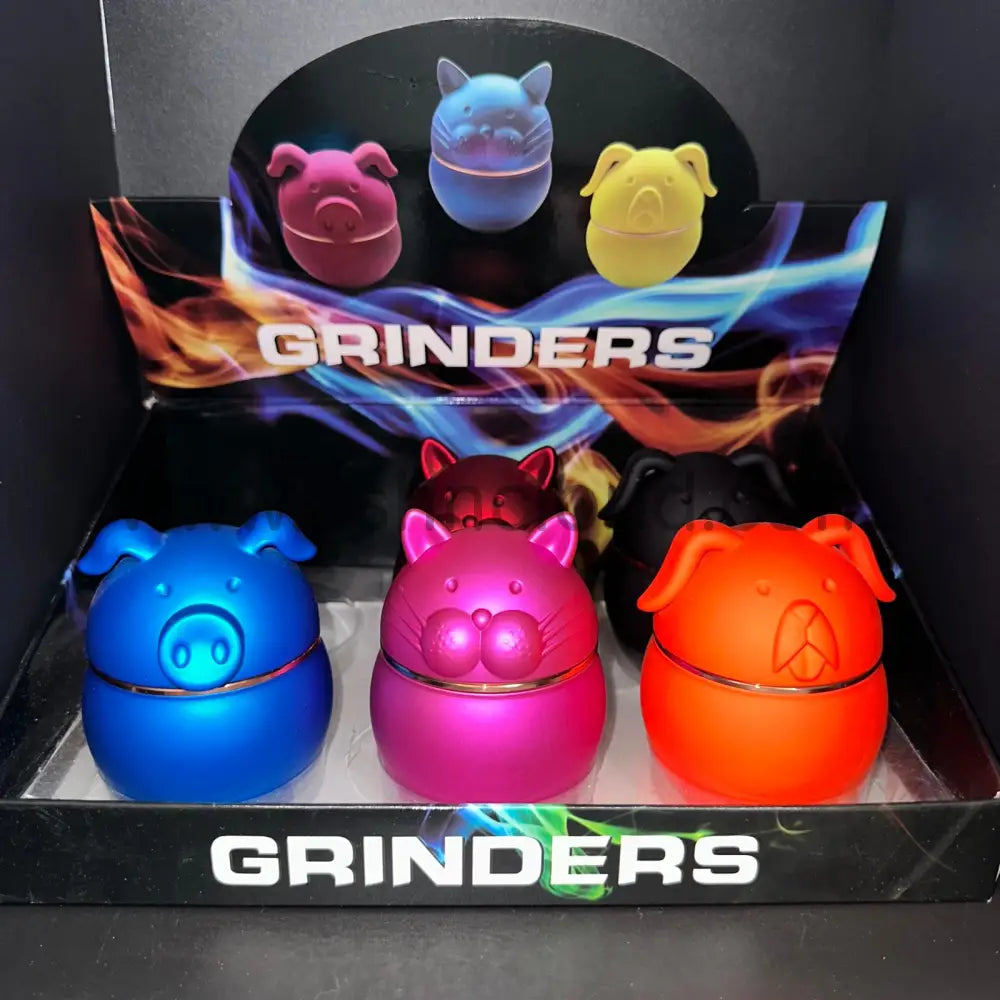 Cat, Pig and Dog Design Grinder Mix, 6-Piece