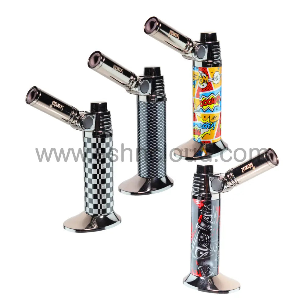 6 Pcs - Dab Scorch Torch Big Power Windproof With Display $10 Each