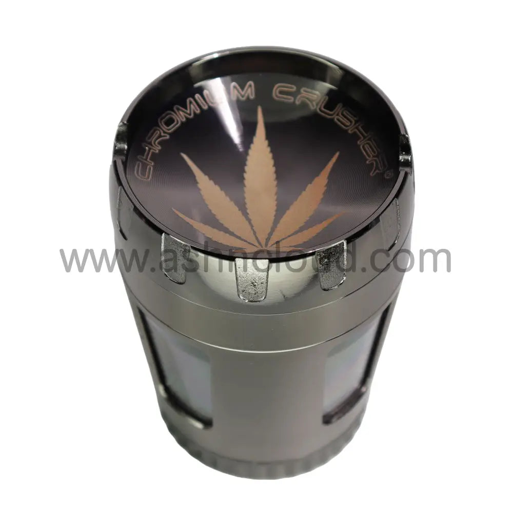 6 PCS Display 2.5’’ – Chromium Crusher 70420 GR-04 4-Piece Metal Herb Grinders – Wholesale