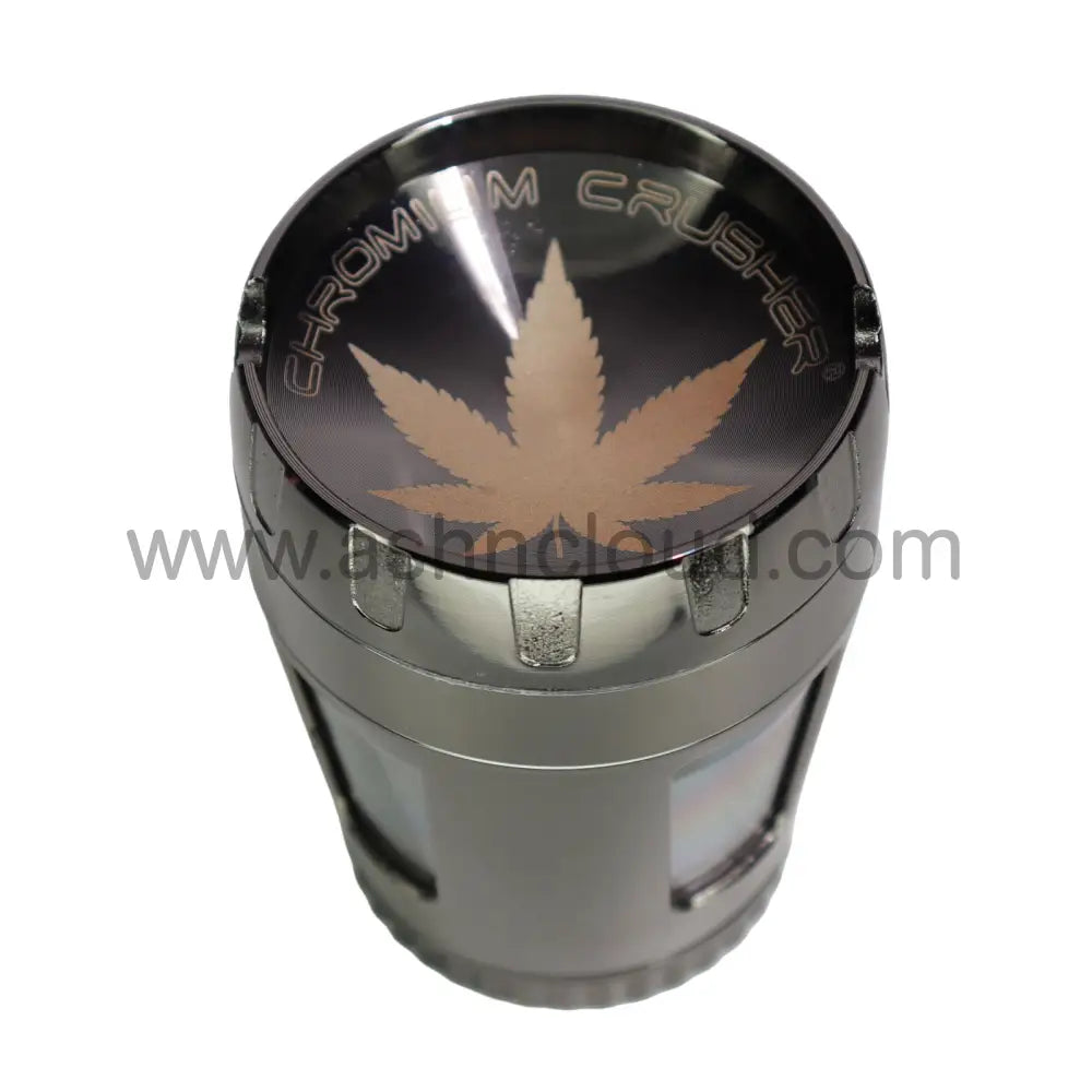 6 PCS Display 2.5’’ – Chromium Crusher 70420 GR-04 4-Piece Metal Herb Grinders – Wholesale