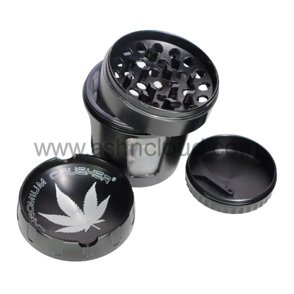 6 PCS Display 2.5’’ – Chromium Crusher 70420 GR-04 4-Piece Metal Herb Grinders – Wholesale