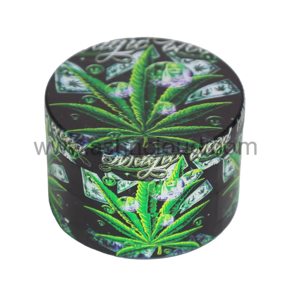 6 PCS Display – 2.5-Inch 4-Piece Tobacco Grinders 63-4MY – Assorted Designs Wholesale