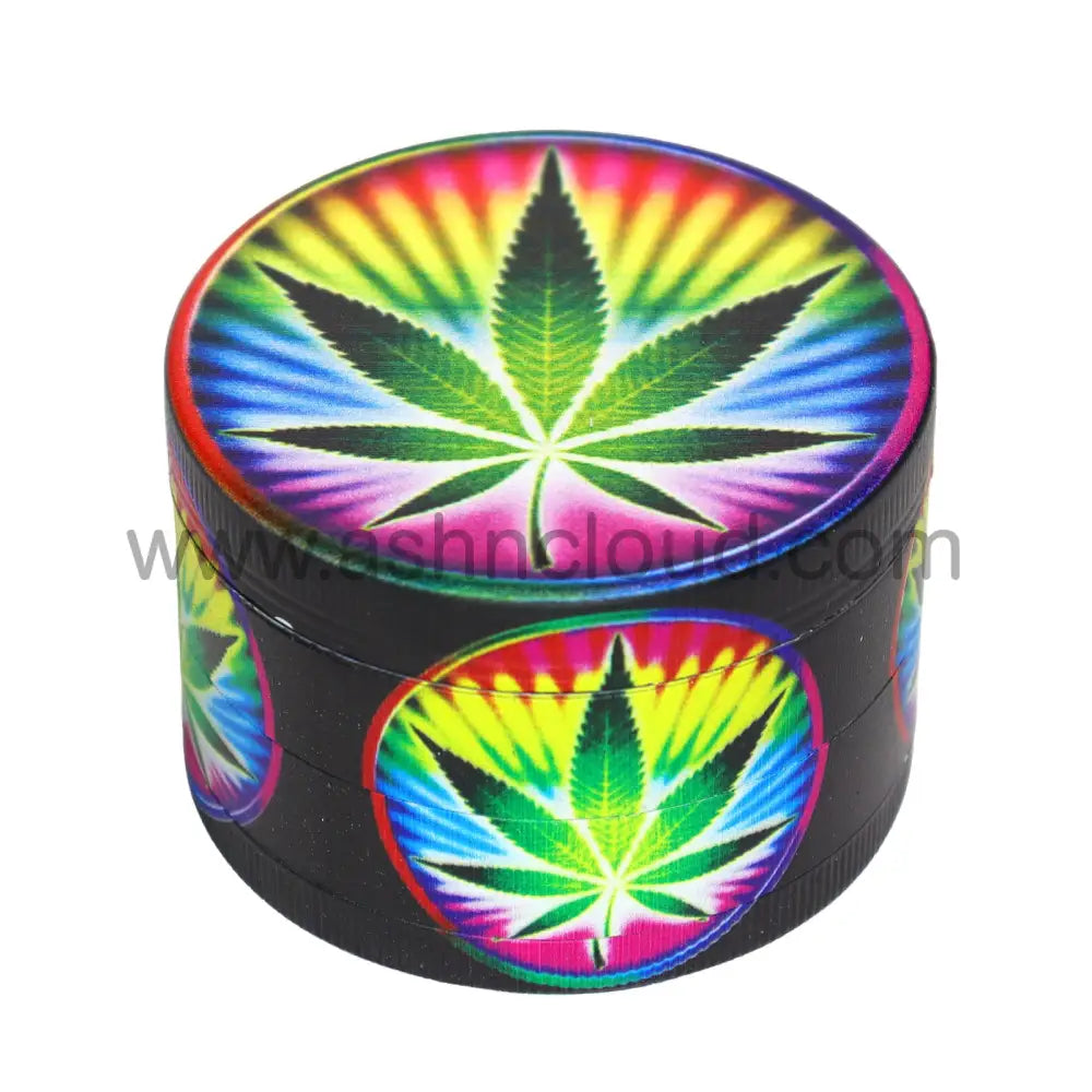 6 PCS Display – 2.5-Inch 4-Piece Tobacco Grinders 63-4MY – Assorted Designs Wholesale