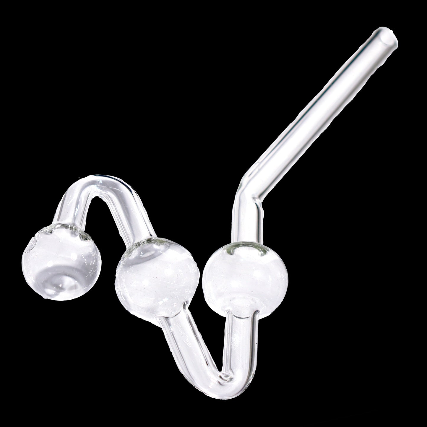 Wholesale Clear 2-Chamber Water Dog Oil Burner – USA Made Heavy Borosilicate Glass