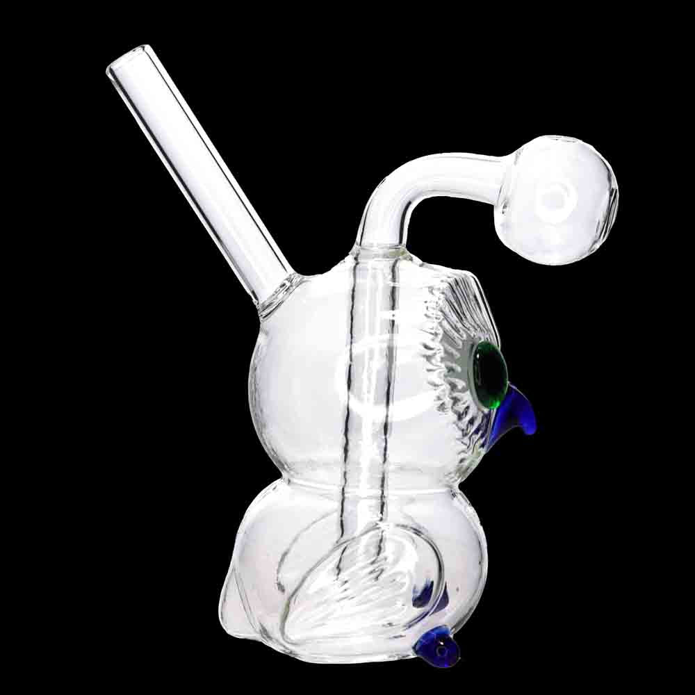 Wholesale 6" Clear Owl Oil Burner Water Pipe – USA Made Glass