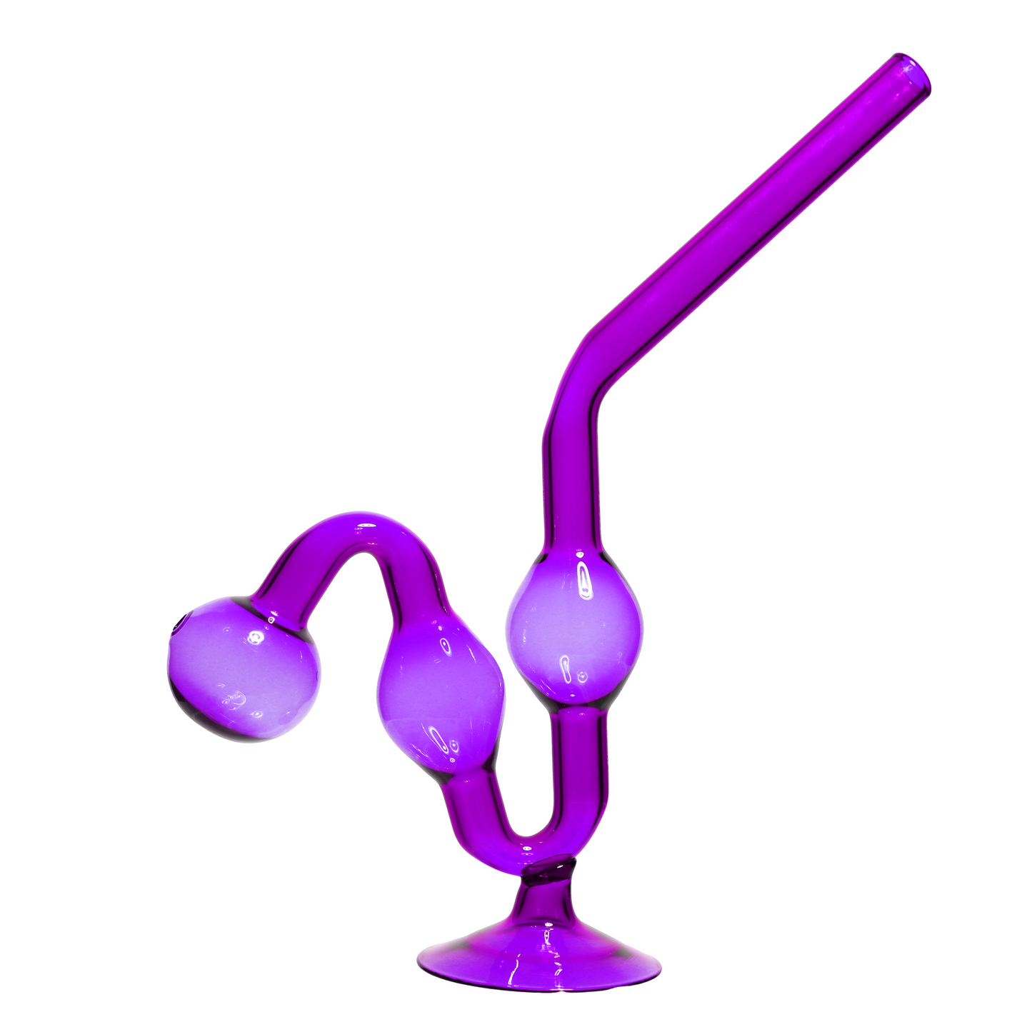USA MADE Wholesale Oil Burner Water Dog with Base – Multicolor | Smoke Shop Supply