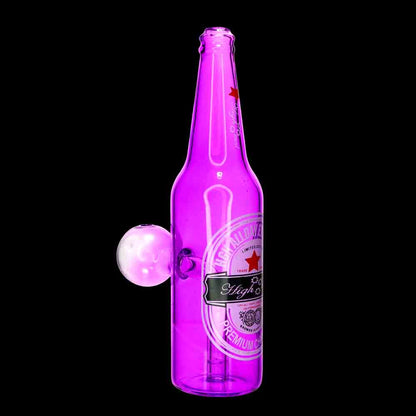 7 in - Beer Bottle Glass Oil Burner Water Pipe