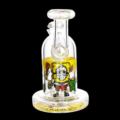 7” Heavy Diamond Glass Water Pipe – Thick Dab Rig | Wholesale