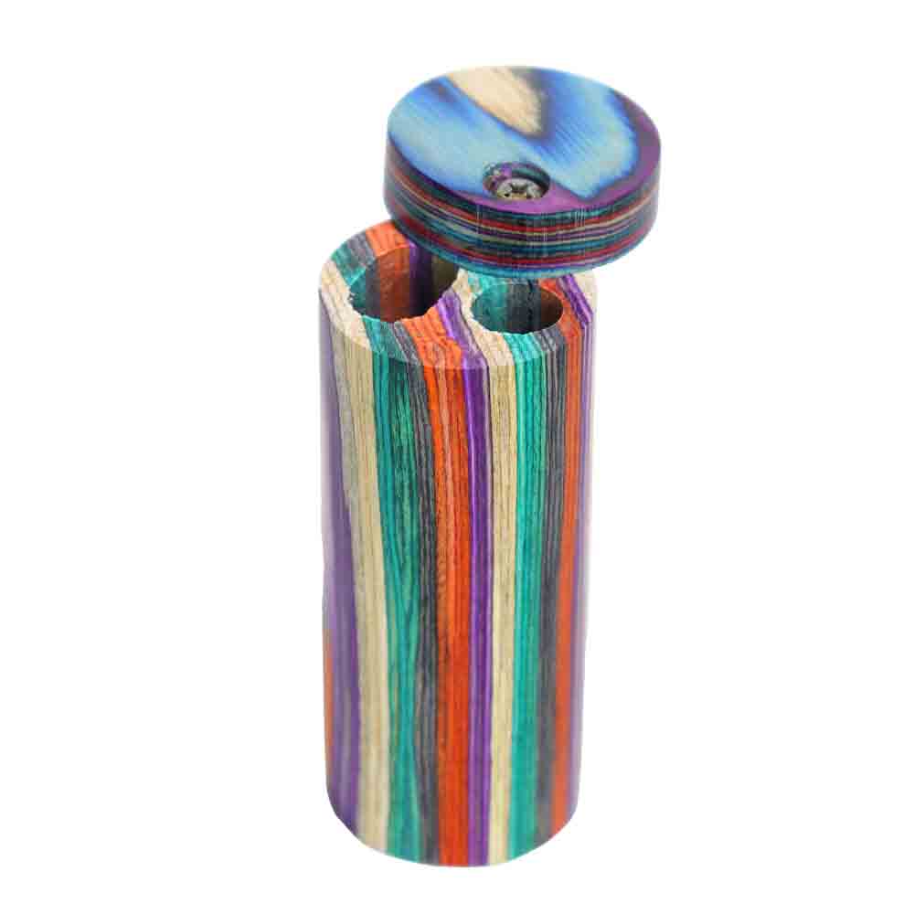 Rainbow Wood Dugout with One-Hitter | Wholesale Dugout Pipes
