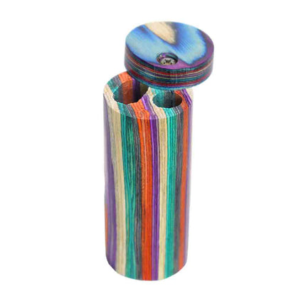 Rainbow Wood Dugout with One-Hitter | Wholesale Dugout Pipes
