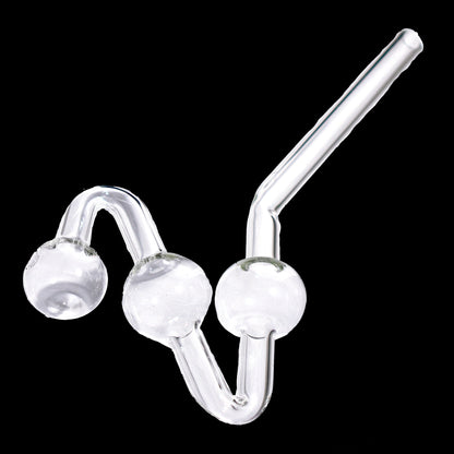 Wholesale Clear 2-Chamber Water Dog Oil Burner – USA Made Heavy Borosilicate Glass