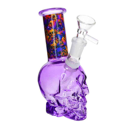 7 Inch Skull Glass Water Pipe | Wholesale Skull Bong for Smoke Shops