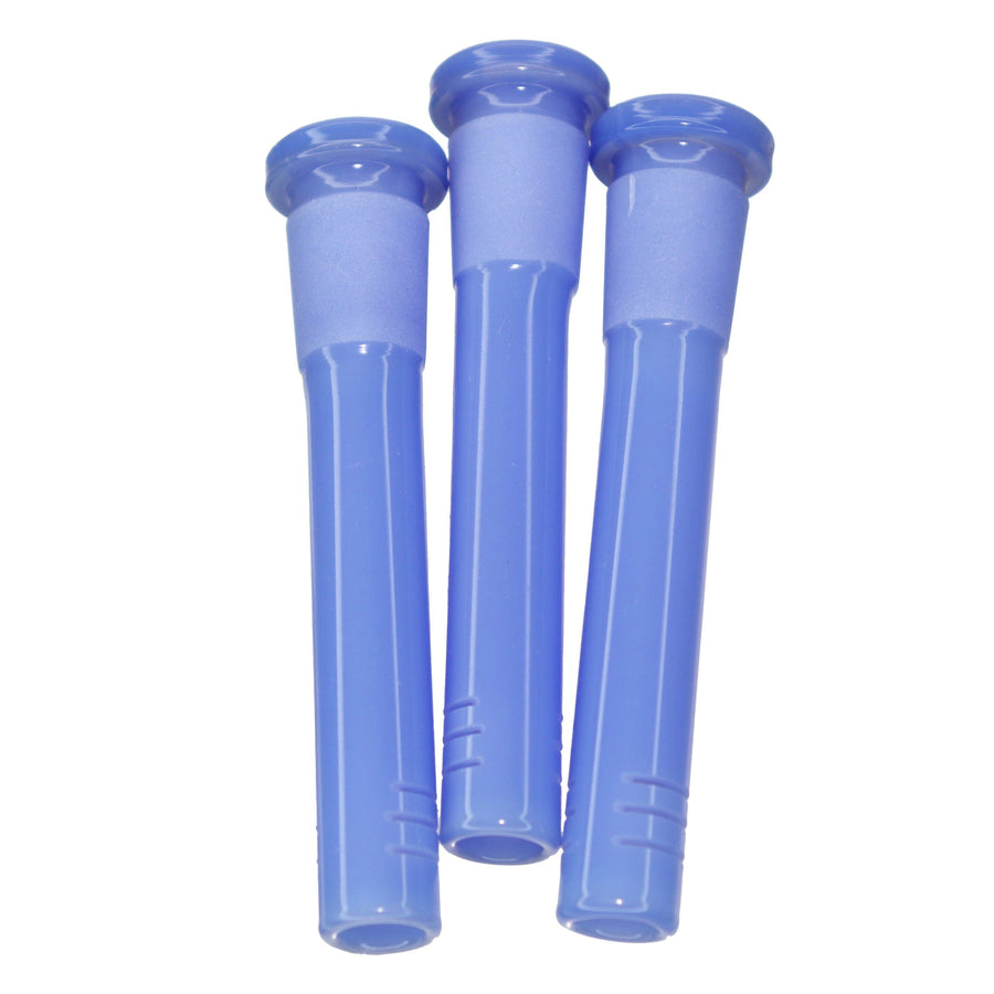 3 Inch Sky Blue Glass Downstem