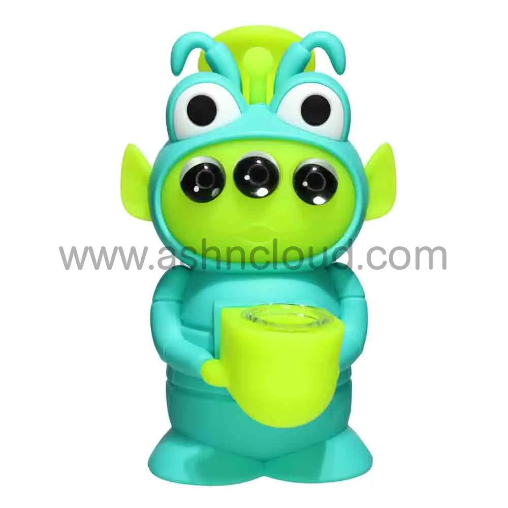 7 in - ALIEN Silicone Glass Bong Best Seller