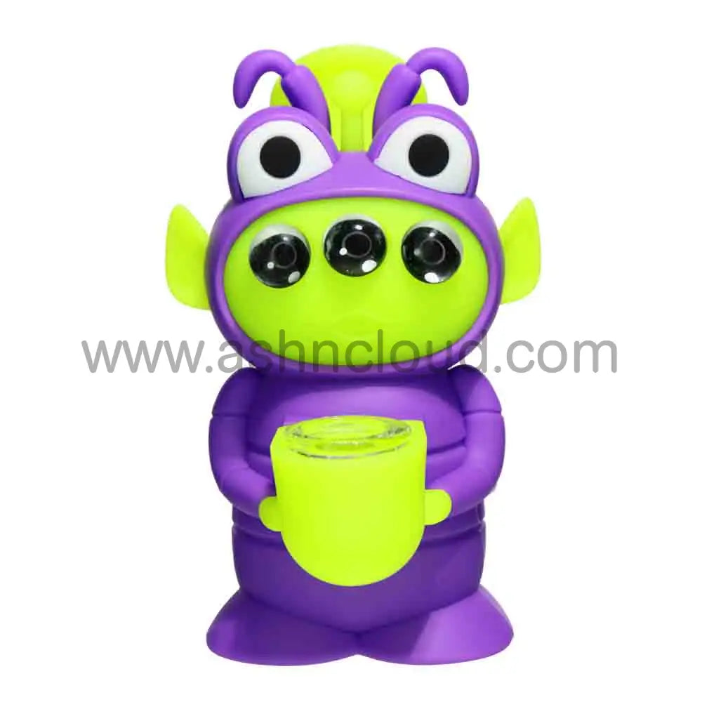 7 in - ALIEN Silicone Glass Bong Best Seller