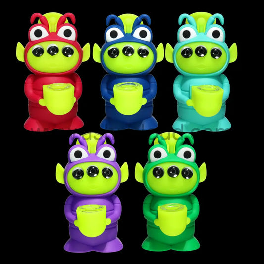 7 in - ALIEN Silicone Glass Bong Best Seller