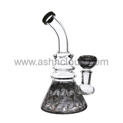 7 In - Angled Raked Cone Mini Glass Bong