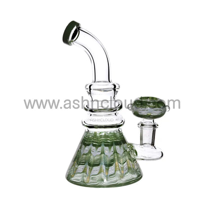 7 In - Angled Raked Cone Mini Glass Bong