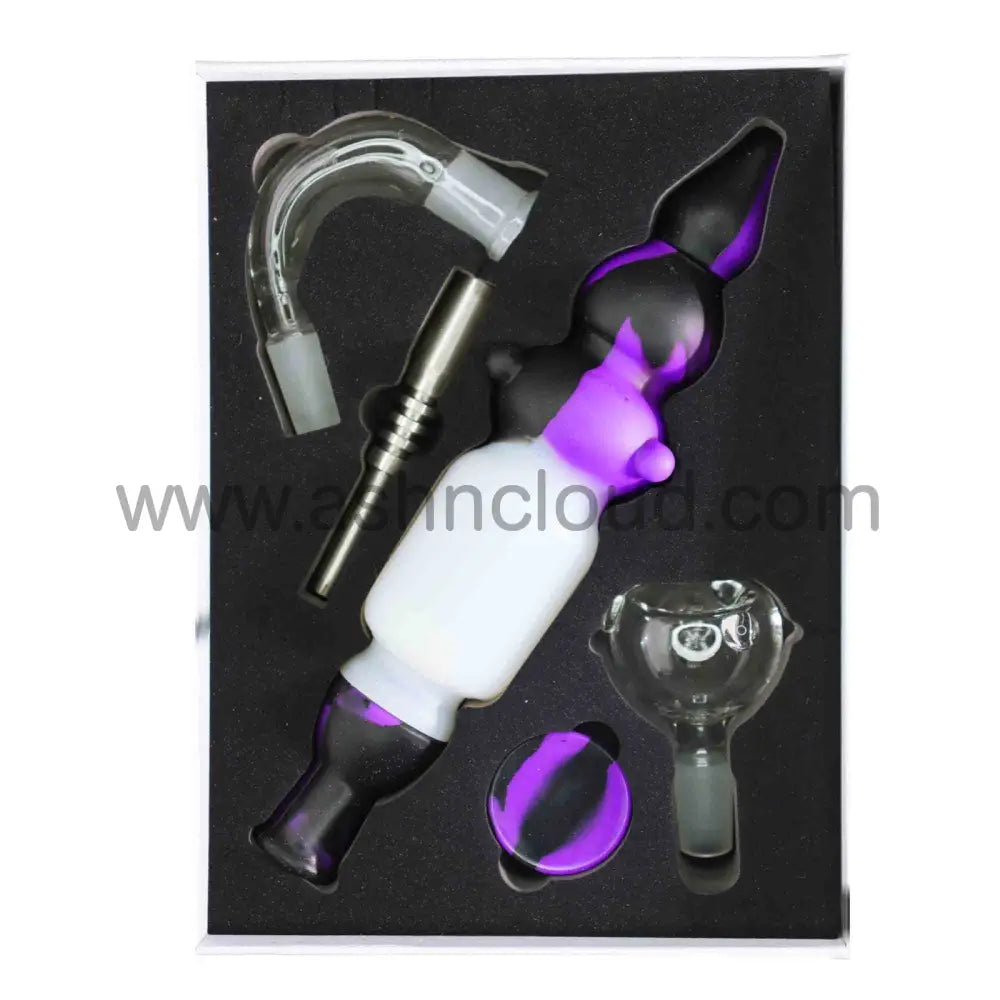 7 In - Box Purple Silicone Nectar Collector Kit