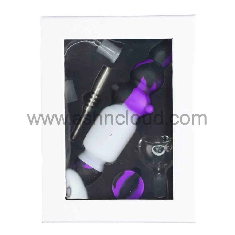 7 In - Box Purple Silicone Nectar Collector Kit