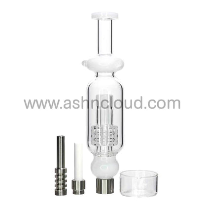 7 In – Box White Glass Nectar Collector Kit Titanium Nail Slime Colors