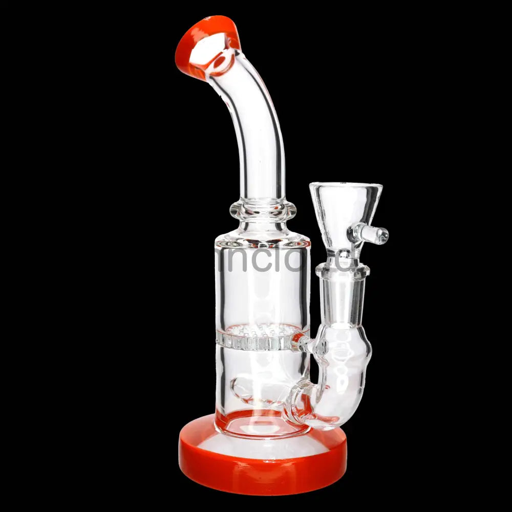 7 in - Classic Glass Bong 1 Honeycomb Small