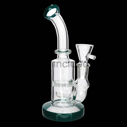 7 in - Classic Glass Bong 1 Honeycomb Small