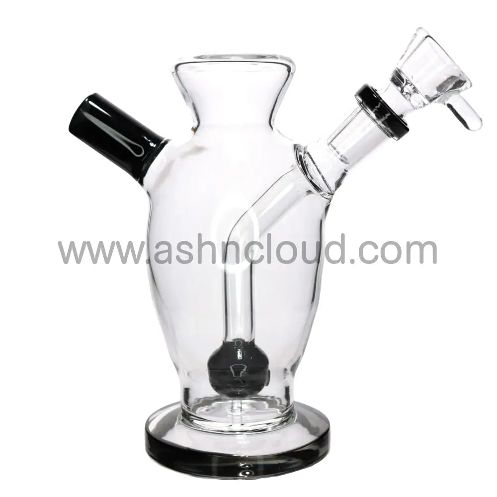 7 In - Clear Ball Glass Bong Perc Slime Colors