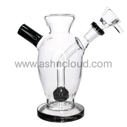 7 In - Clear Ball Glass Bong Perc Slime Colors