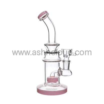 7 In - Clear Vent Neck Slime Perc Colors Bong