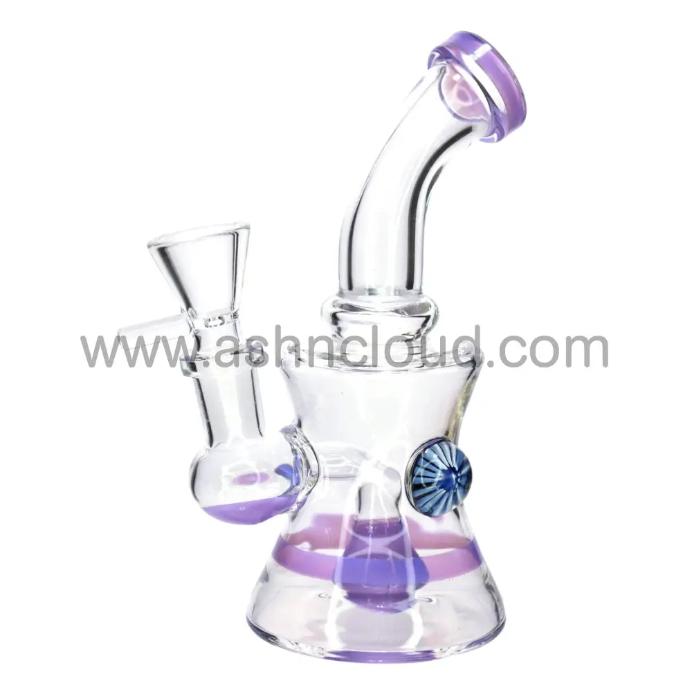 7 In - Colored Mini Glass Bong Eye