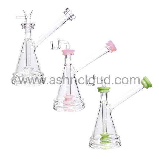 7 In - Cone 45 Degree Glass Bong Perc