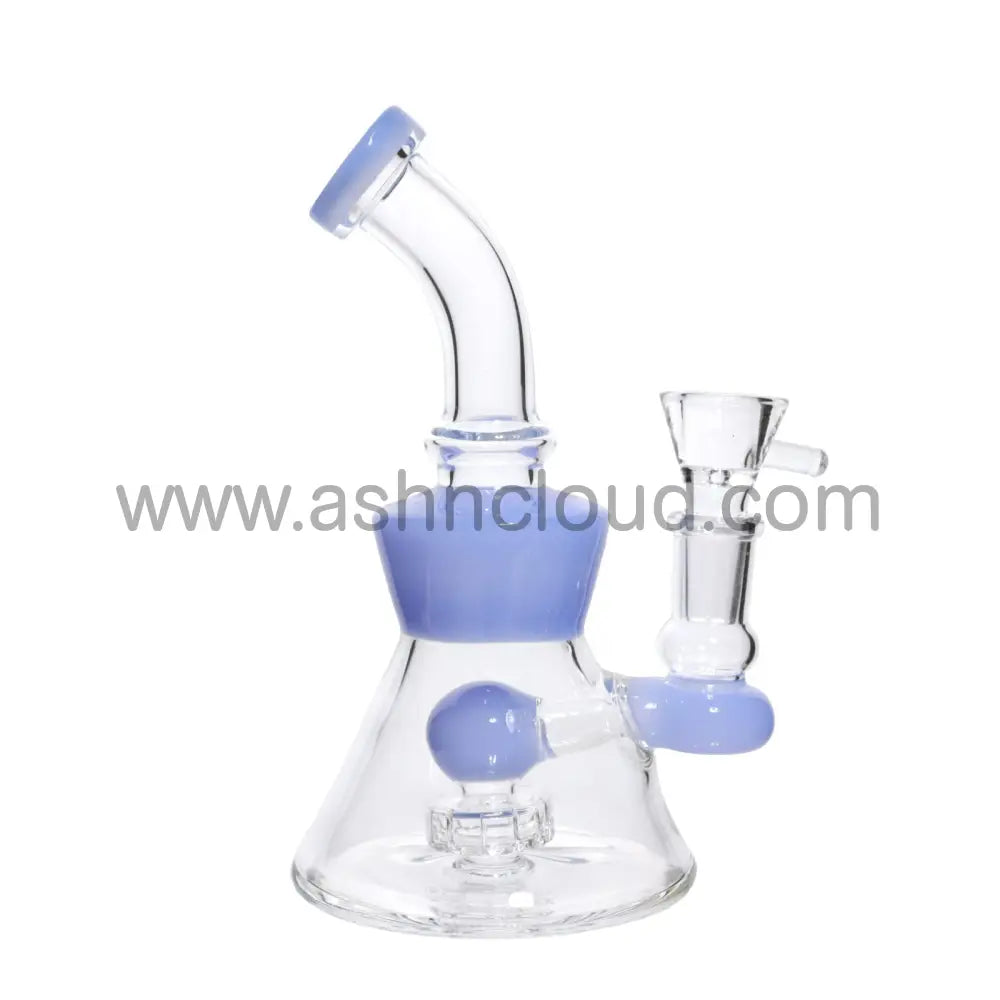 7 In - Cone Glass Mini Bong Slime Colors