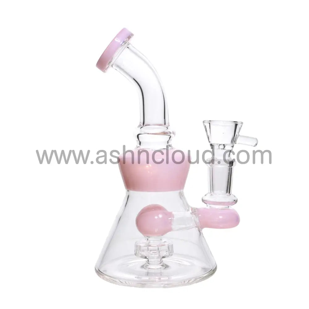 7 In - Cone Glass Mini Bong Slime Colors