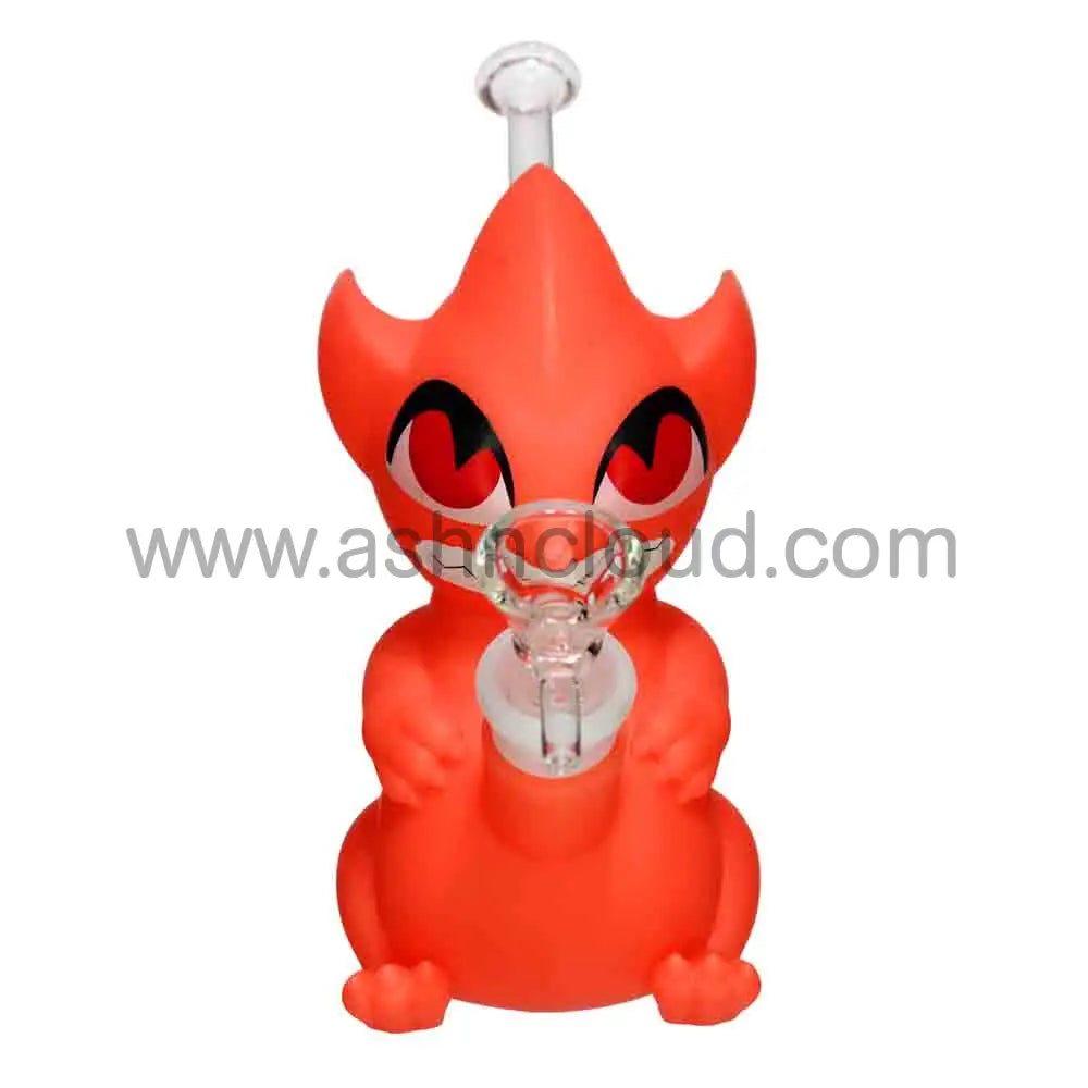 7 in - Demon Water Pipe Silicone Glass Bong Best Seller