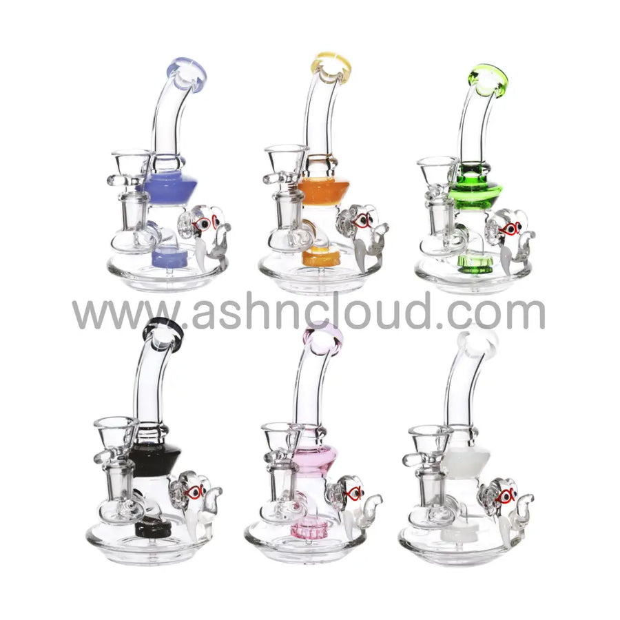 7 Inch Elephant Head Mini Glass Bong